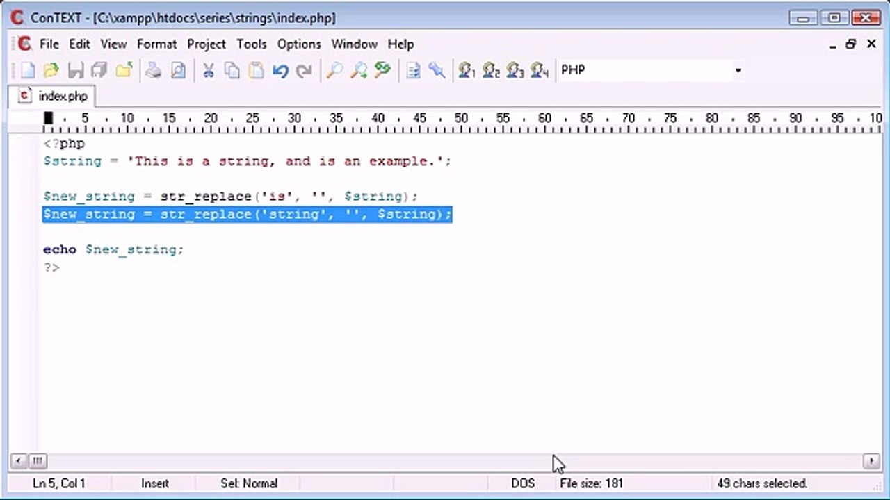 51 - String Functions Replacing Predefined Part of a String_‏