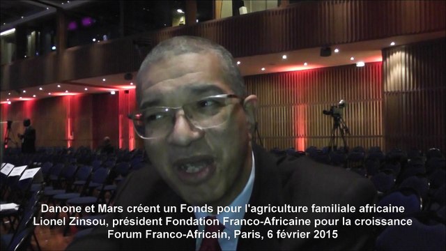 Lionel Zinsou, président de la Fondation franco-africaine pour la croissance, Forum Franco-Africain, Paris, 6 février 2015