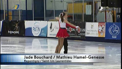 Jade Bouchard / Mathieu Hamel‐Genesse - Pré-juvénile Danse A Danse libre (REPLAY)