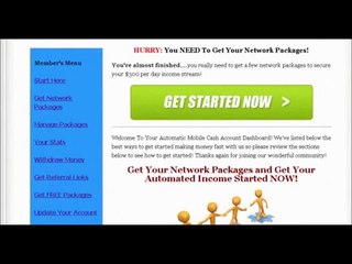 Automatic Mobile Cash les packs qui n'expirent jamais! MLM