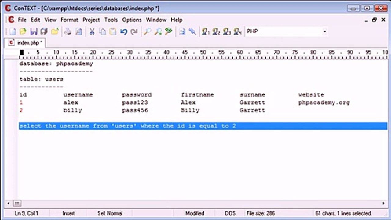 109 - More About Databasesk