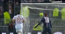 Zlatan Ibrahimovic Penalty Goal Lyon 1 - 1 PSG Ligue 1 8-2-2015