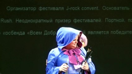 Ведущие 1 блока,представления Спонсоров и судией Аниматрикса