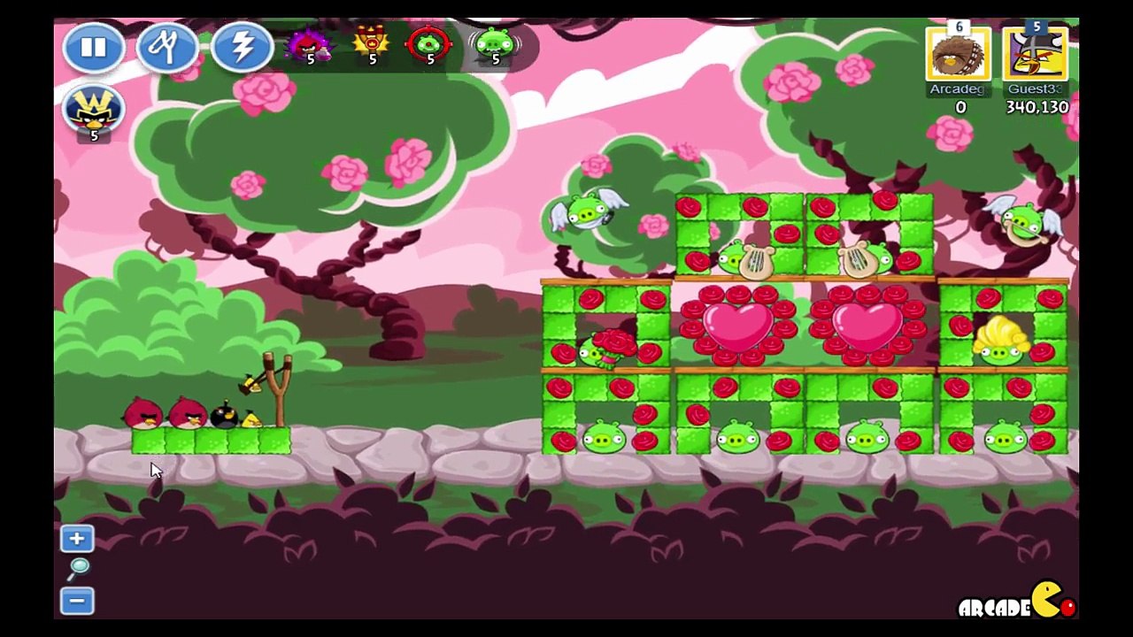 Angry Birds Friends - Facebook Valentine's Tournament Level 3 Walkthrough 3 Star 2 9 2015
