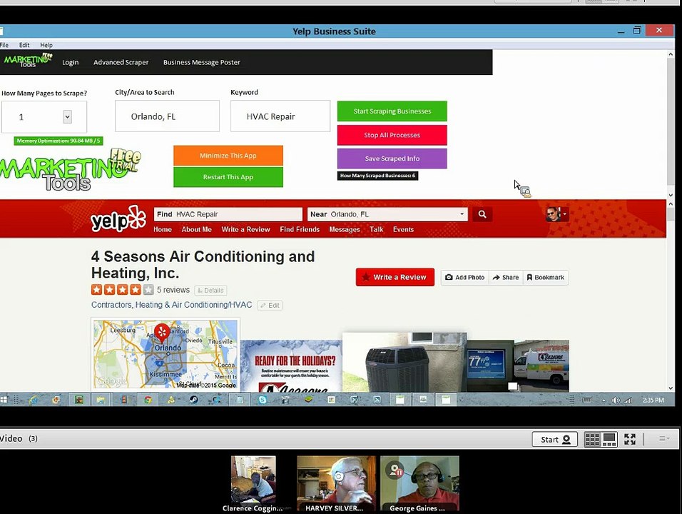 Part 1 Video Training For Yelp AutoBot Lead Scraper Auto Poster Automated Business Suite Marketing Software Free Trial Marketing Tools
