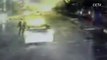 CCTV footage of man dragged taxi in China - Video Dailymotion