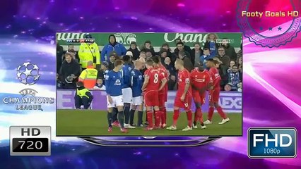 Jordan Henderson Fight Steven Naismith Huge Brawl - Full Video- Everton vs Liverpool 07-02-2015 HD