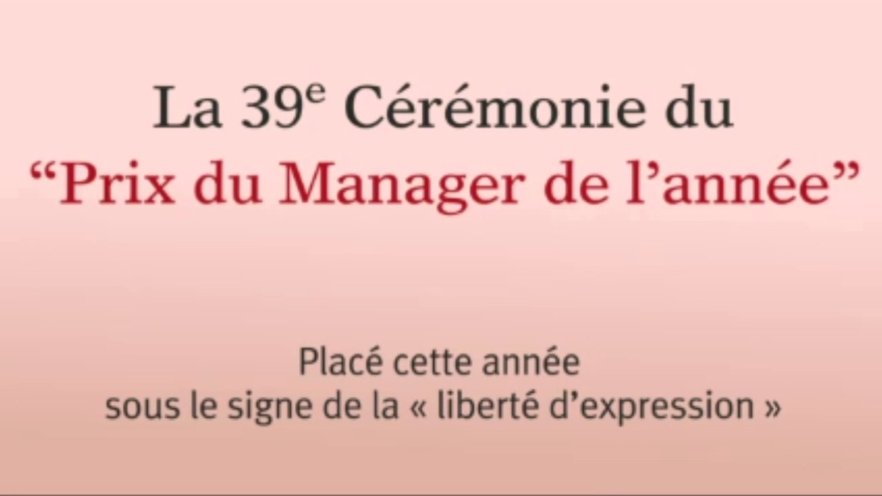 39ème édition du prix du Manager de l'année du Nouvel économiste - cese