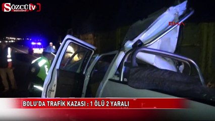 Bolu'da trafik kazası: 1 ölü 2 yaralı