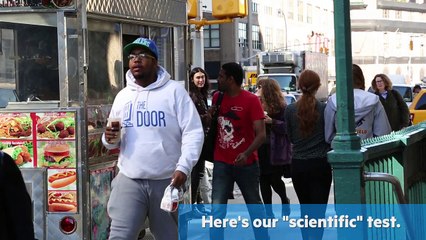 Watch how many people can't walk on the street without having their phones in their hands