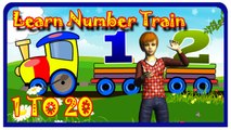 Learn Number Train learning Numbers for kids | Numbers Counting 1 To 20