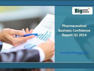 Pharmaceutical Business Confidence Market Report Q1 2014 : BMR