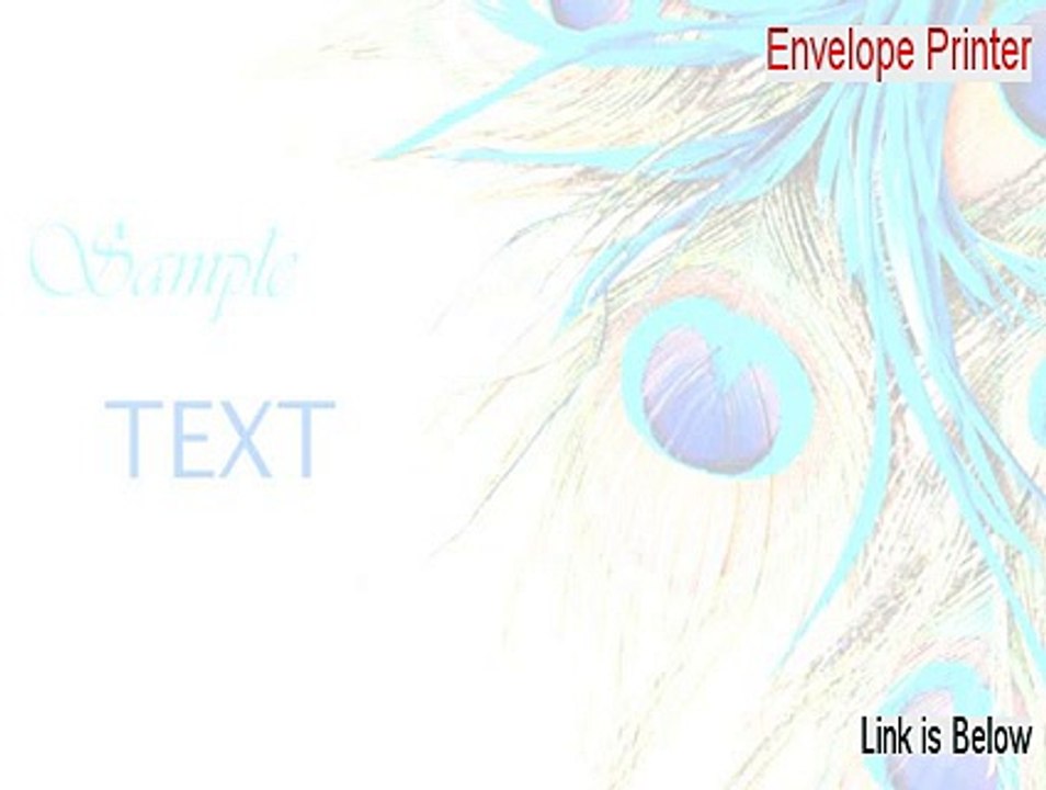 Envelope Printer Serial [Download Here 2015]
