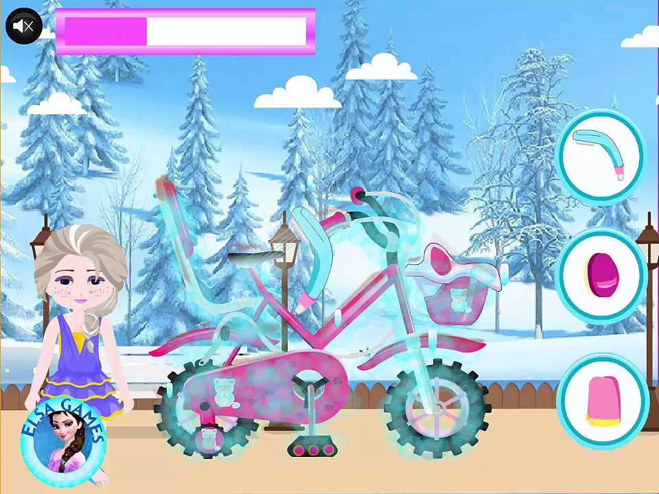 Frozen Elsa Bicycle Fun
