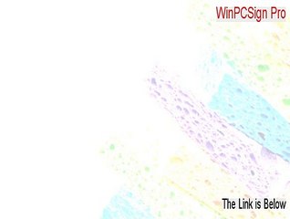 WinPCSign Pro Key Gen (Download Here 2015)