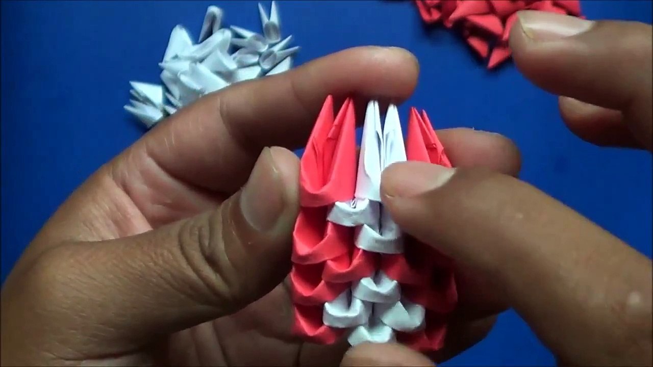 Origami 3D Corazon Diseño 2