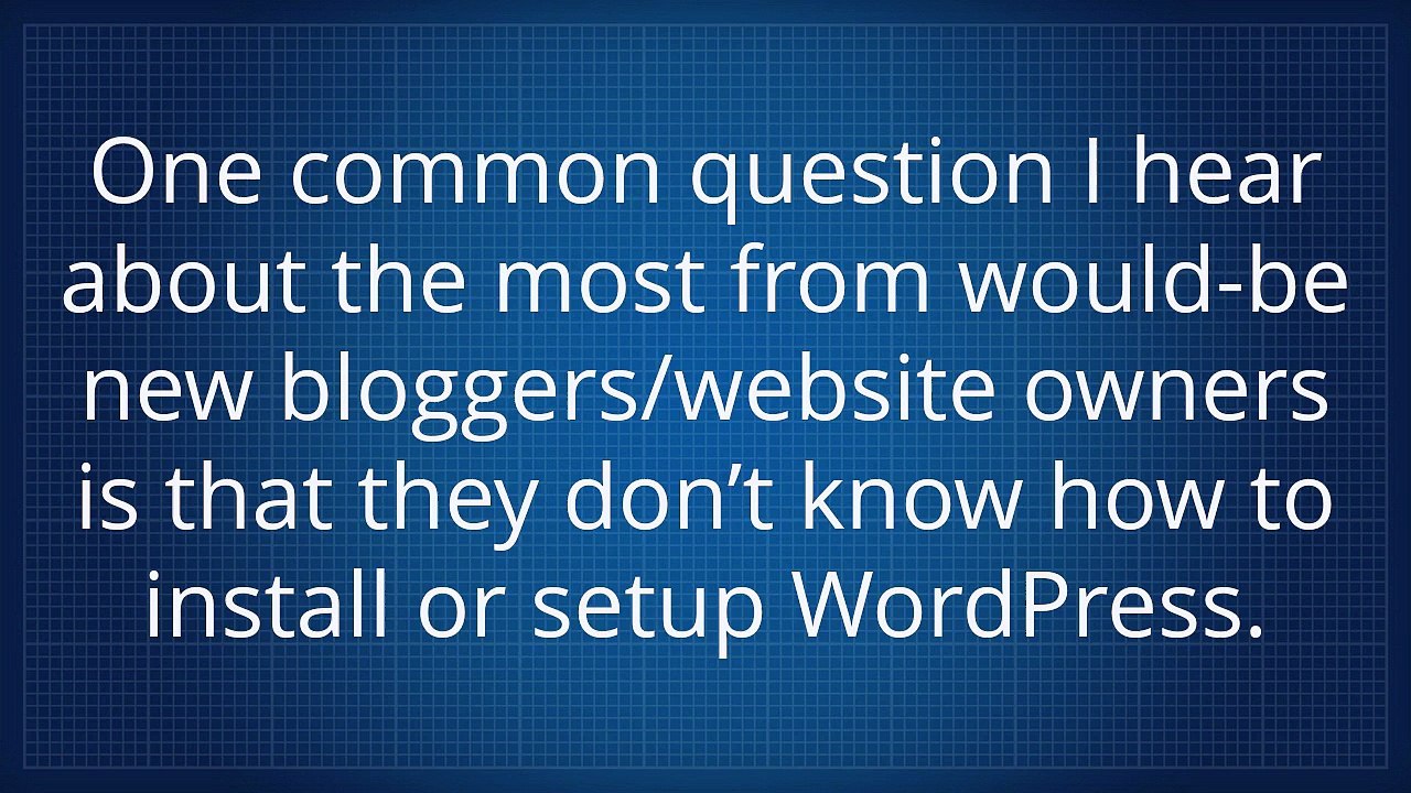 Free Wordpress Installation Service - How To Make A Blog