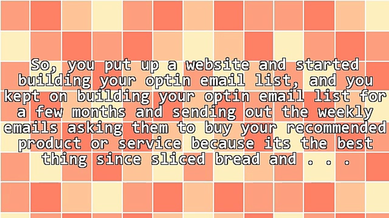 Sliced Bread, Golf Balls, Making Money, and Your Email List