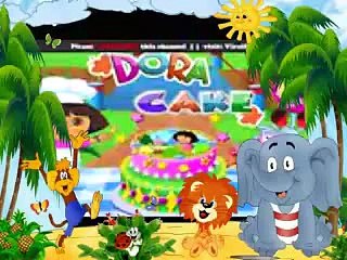 Dora cooking games online   Dora the explorer baking a dora cake