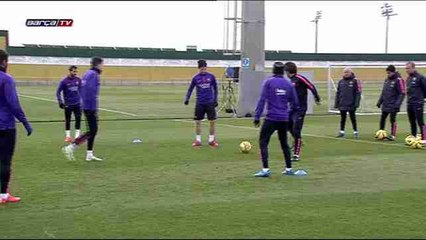 Messi absent from Barça training on Monday