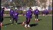 Defender Dani Alves trains again with Barça squad