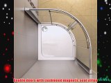 900 x 900 mm Modern Quadrant Glass Shower Enclosure with Tray   Free Waste