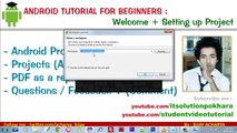 1.Android Tutorial For Beginners PART 1 - Introduction Plus Setting up an android project