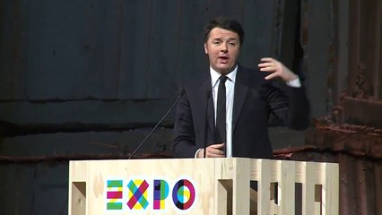 Milano - Renzi interviene a "Le idee di Expo 2015" (07.02.15)