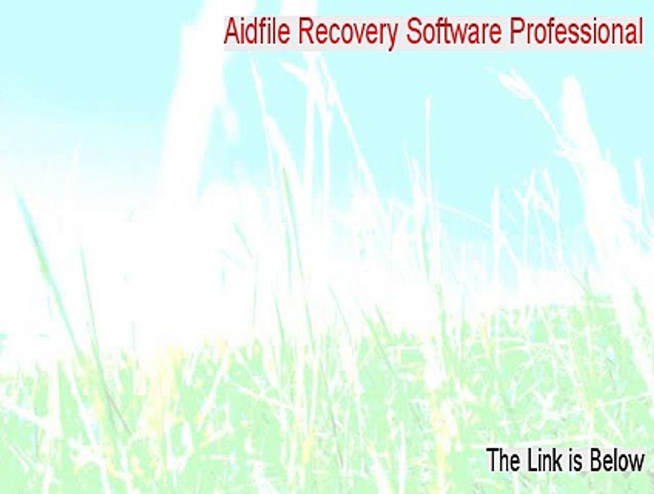 Aidfile Recovery Software Professional Key Gen (Legit Download 2015)