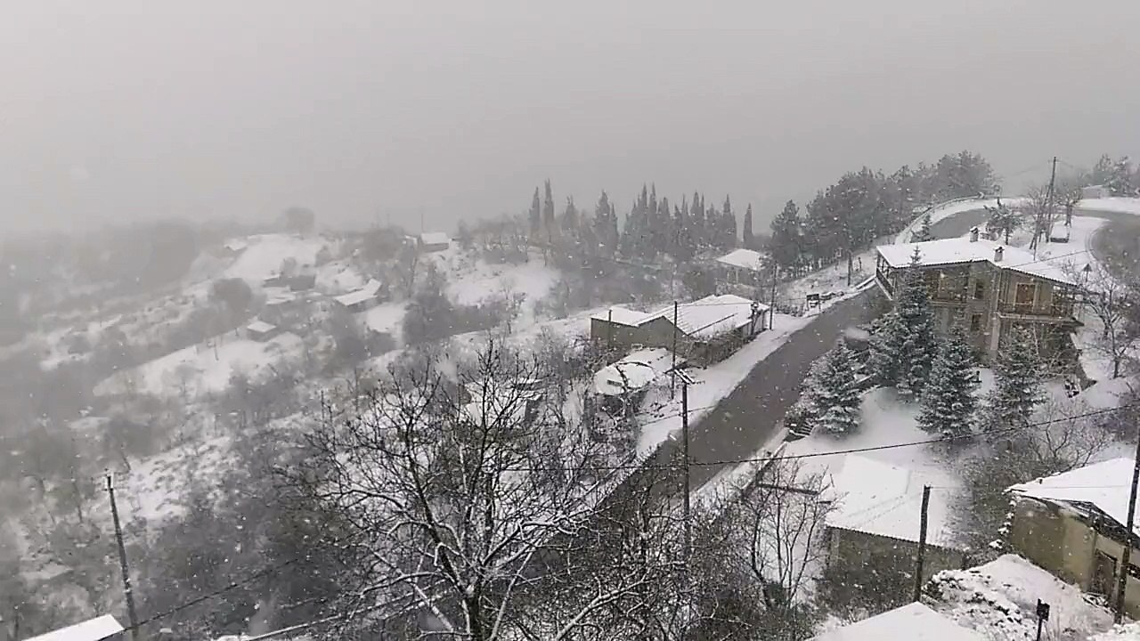 Χιόνια στον Τυμφρηστό Φθιώτιδας