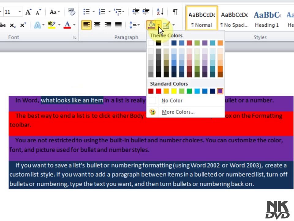 Lesson # 22 Text Shading
