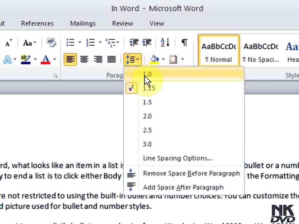 Lesson # 24 Line & Paragraph Spacing