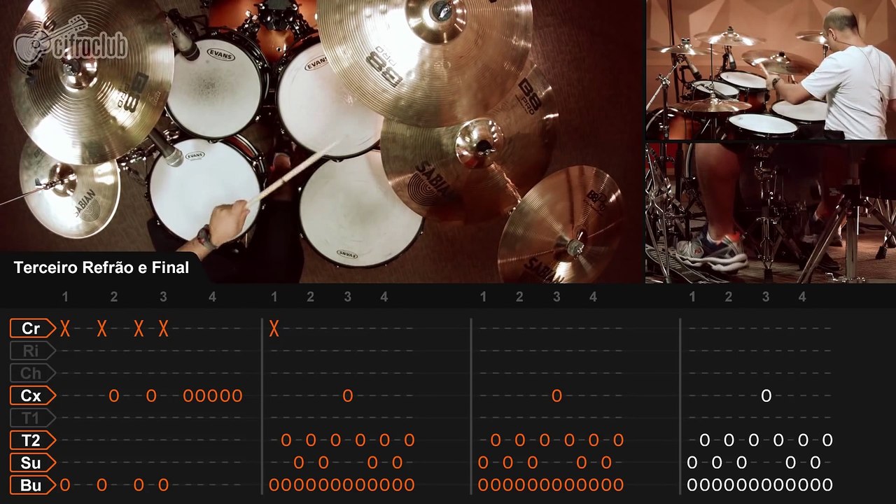 Walk - Pantera (drum lesson - aula de bateria)