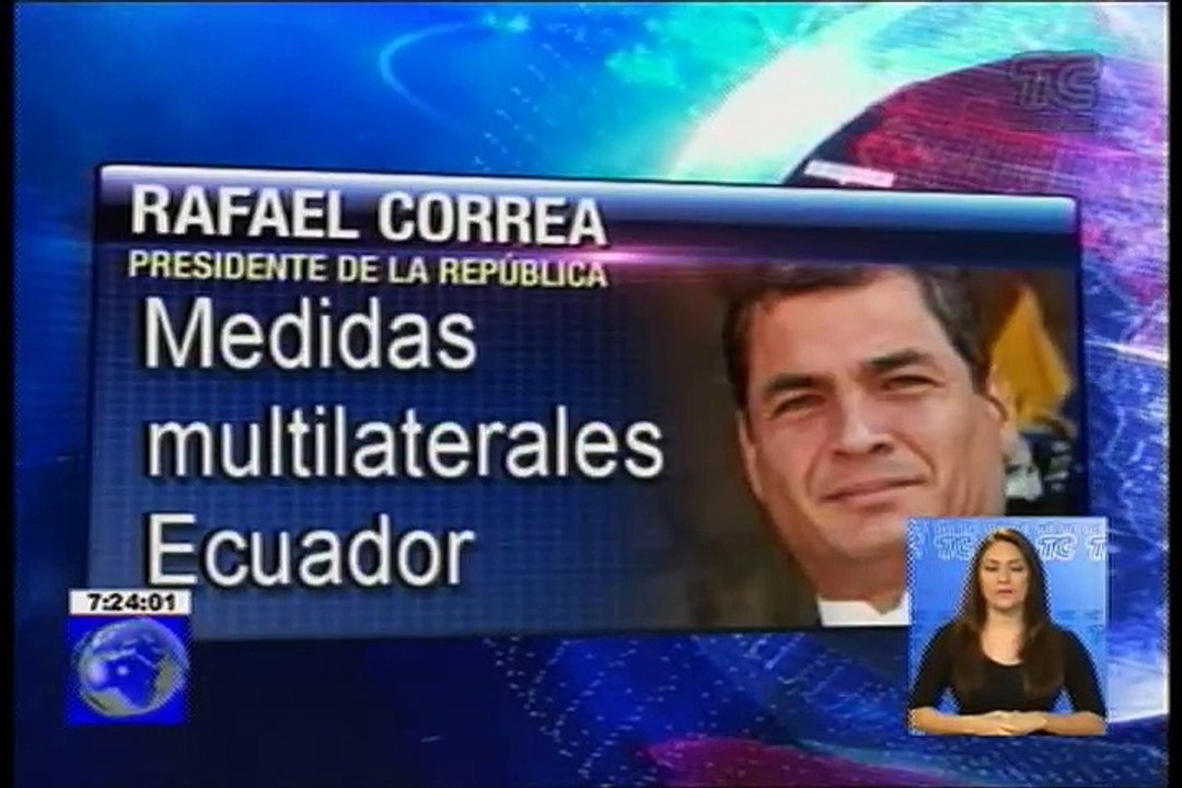 Presidente se pronuncia sobre las medidas multilaterales de Ecuador