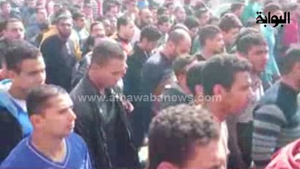 أهالي المحلة يشيعون  جنازة شهيد " مذبحة الاستاد "