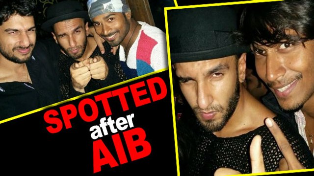 Ranveer Singh SPOTTED Partying After AIB Knockout