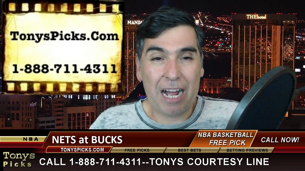 Milwaukee Bucks vs. Brooklyn Nets Free Pick Prediction NBA Pro Basketball Odds Preview 2-9-2015