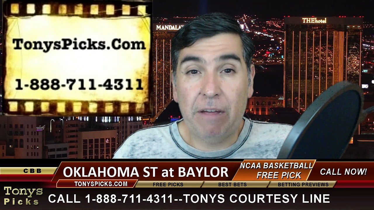 Baylor Bears vs. Oklahoma St Cowboys Free Pick Prediction NCAA College Basketball Odds Preview 2-9-2015