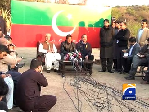 Imran vows to take Altaf Hussain to court,again Geo Report 09 FEB 2015