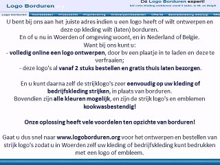 Logo op kleding borduren in Woerden