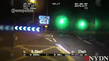 Raw: West Midlands Police Chase Reaches 142mph