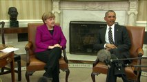 Obama recebe Merkel para falar de crise na Ucrânia