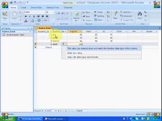 Microsoft Power Access 2007 in Urdu Lesson 04