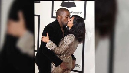 Kim And Kanye's Hot Grammy's PDA