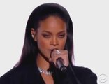 Esta fue la presentación de Rihanna junto a Kanye West y Paul McCartney en los Grammy's