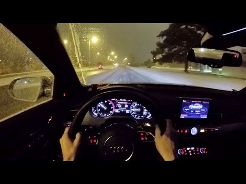 2015 Audi S8 4.0T Quattro - WR TV POV Night Drive