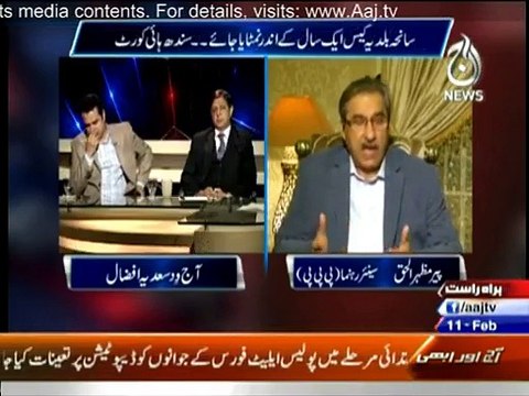Aaj With Saadia Afzaal - 11th February 2015