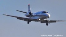 Cessna 560XLS Citation Excel CS-DJX and CS-DXS Landing in London City Airport. Netjets Fleet. Plane Spotting