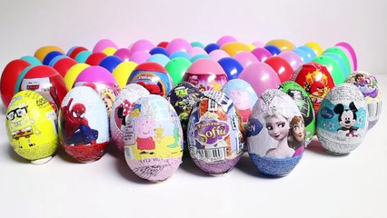 Surprise Eggs Peppa Pig Frozen Angry Birds Mickey Minnie Disney Turtle Ninjas Huevos Sorpresa
