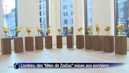 Londres: mise aux enchères des "têtes de zodiac" d'Ai Weiwei